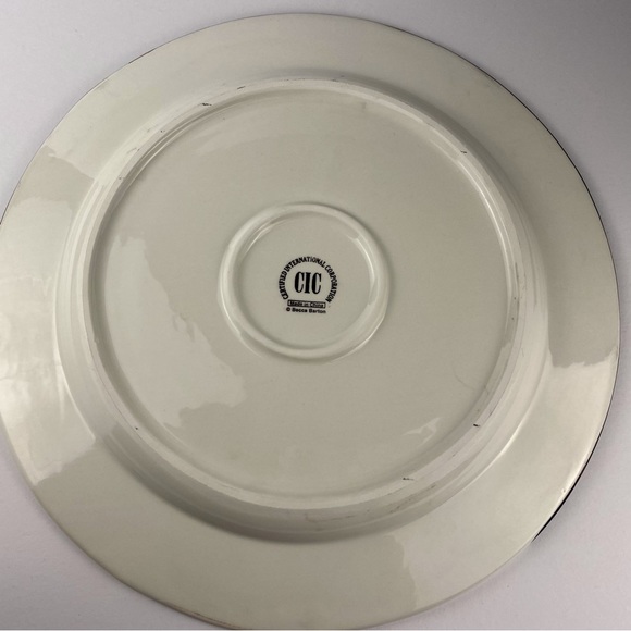 Certified International Midnight Santa 13" ceramic charger platter, Becca Barton - Picture 7 of 7
